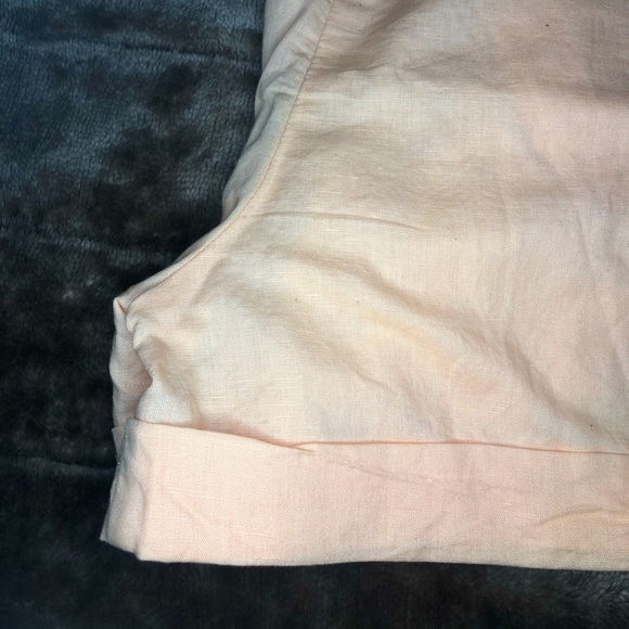 High Waisted Fancy Linen Shorts - Picture 5 of 6